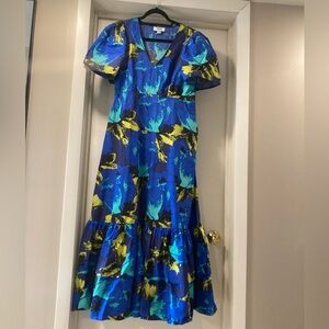 Christopher John Rogers for Target Blue Midi Dress